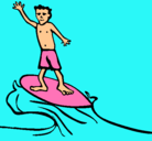 Dibujo Surfista pintado por angiepizarro