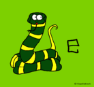 Dibujo Serpiente pintado por babymaro