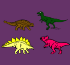 Dibujo Dinosaurios de tierra pintado por aguilaroja