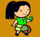 Dibujo Chica tenista pintado por DeUniforme