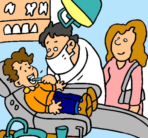 Niño en el dentista