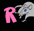 Dibujo Rata pintado por Roxyy