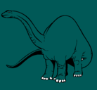 Dibujo Braquiosaurio II pintado por benji