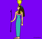 Dibujo Hathor pintado por jimenags404040