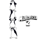 Dibujo Madagascar 2 Pingüinos pintado por gri