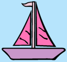 Dibujo Barco velero pintado por melanie