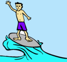 Dibujo Surfista pintado por danithebedut