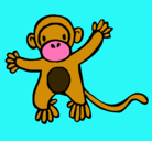 Dibujo Mono pintado por gabriel