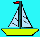 Dibujo Barco velero pintado por marialourdes