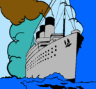 Dibujo Barco de vapor pintado por HAZIEL