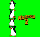 Dibujo Madagascar 2 Pingüinos pintado por allissonsalascastro
