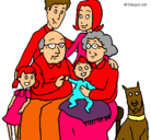 Dibujo Familia pintado por valeydani