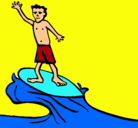 Dibujo Surfista pintado por jose