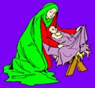 Dibujo Nacimiento del niño Jesús pintado por minimandy