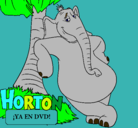 Dibujo Horton pintado por karen