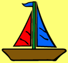 Dibujo Barco velero pintado por josue