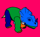 Dibujo Triceratops II pintado por fer