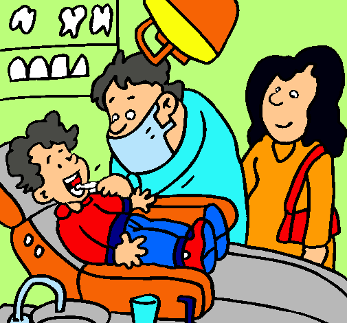 Niño en el dentista