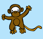 Dibujo Mono pintado por yeisnervegas