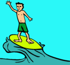 Dibujo Surfista pintado por EDUARDO