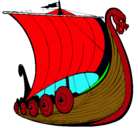 Dibujo Barco vikingo pintado por andresg