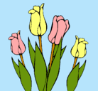 Dibujo Tulipanes pintado por GABY