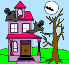 Dibujo Casa fantansma pintado por alondritha