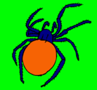 Dibujo Araña venenosa pintado por chavito