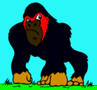 Dibujo Gorila pintado por mariana