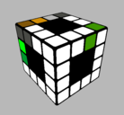 Dibujo Cubo de Rubik pintado por patricio