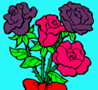 Dibujo Ramo de rosas pintado por XAVIER