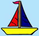 Dibujo Barco velero pintado por mishel