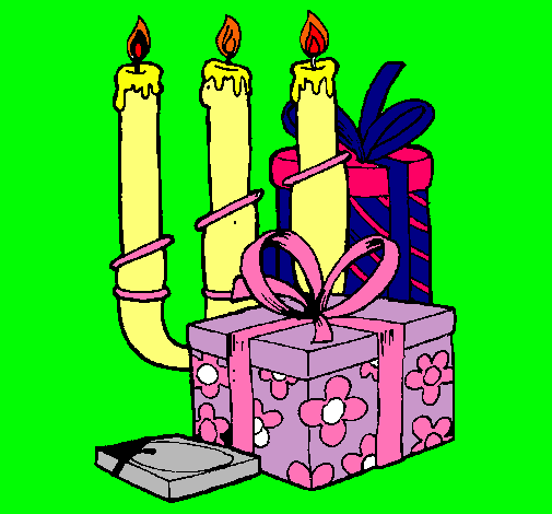 Candelabro y regalos