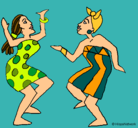 Dibujo Mujeres bailando pintado por ktrine