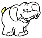 Dibujo Elefante pintado por liss