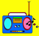 Dibujo Radio cassette 2 pintado por Aarn