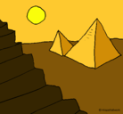 Dibujo Pirámides pintado por paularojaschile