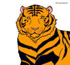 Dibujo Tigre pintado por camila