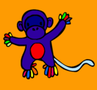 Dibujo Mono pintado por alfi