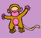 Dibujo Mono pintado por erika