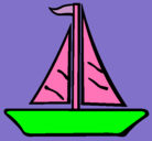 Dibujo Barco velero pintado por zahira