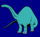 Dibujo Braquiosaurio II pintado por lalo