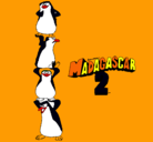 Dibujo Madagascar 2 Pingüinos pintado por lindap