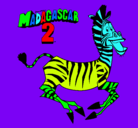 Dibujo Madagascar 2 Marty pintado por diegoldfkolppoossbbkklllk