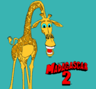 Dibujo Madagascar 2 Melman pintado por XIMENA8