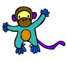 Dibujo Mono pintado por nathaly