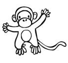 Dibujo Mono pintado por Katy
