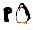 Dibujo Pingüino pintado por sebastian