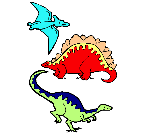 Tres clases de dinosaurios