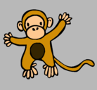 Dibujo Mono pintado por hermoxxa